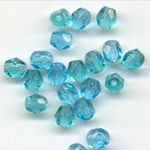4mm faceted glass beads
