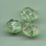 Crystal 10mm faceted plastic bead
