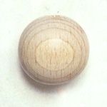 Wooden Beads, 30mm, Natural