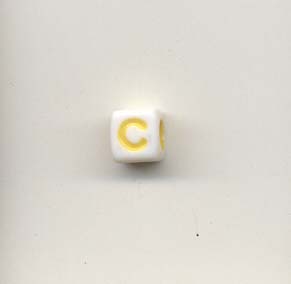 Alphabet beads - Letter C