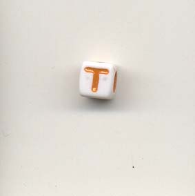 Alphabet beads - Letter T