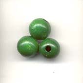 Wooden Beads, 10mm, Grass green