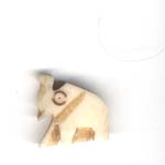Small carved bone elephant