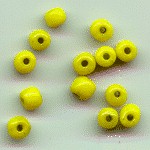 Yellow opaque pony beads