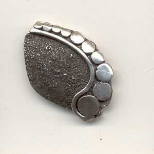 Bali silver bead - Shell - 15x25mm