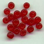 Frosted pony beads - 4mm
