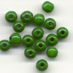 Wooden Beads, 5mm, Green