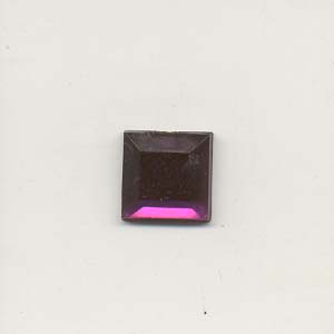Stick-On Acrylic stones - 10mm square, amethyst