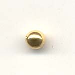 Round Metal Spacer, 5mm Gold coloured