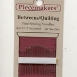 Piecemakers Quilting needles size 8/12