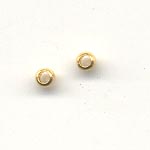 Gold coloured Crimp beads