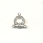 2 row necklace spacer silver