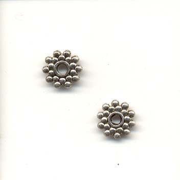 Antique spacer bead - Silver coloured