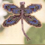 Royal Mauve Dragonfly Pin