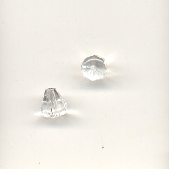 6x6.5mm faceted drop pendants