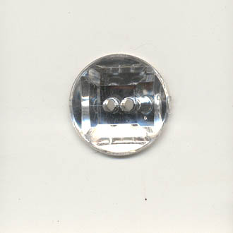  Acrylic jewel button - 16mm round, crystal