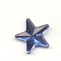 Sew-on acrylic stones : Stars - Light Sapphire