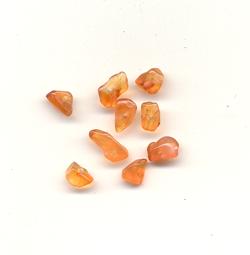 Semi-precious beads - 4mm chips carnelian