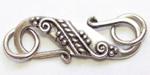 Bali silver clasp 5x25mm