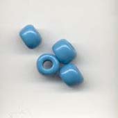 Bleu Ciel macram? beads, opaque