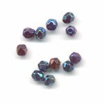 Faceted glass beads - 4mm -Lopho Blue