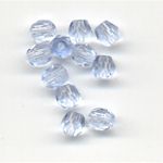 Faceted glass beads - 4mm - Light Blue