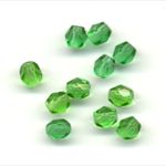 Faceted glass beads - 4mm - Dark Green