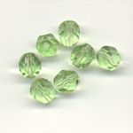 Faceted glass beads - 6mm - Light Green