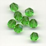 6mm faceted glass beads