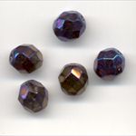 Faceted glass beads - 8mm - Lopho Blue