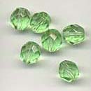 Faceted glass beads - 8mm - Emerald