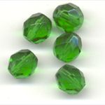 8mm faceted glass beads