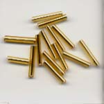 Gold colored bugle beads