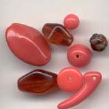European Glass Beads - Red