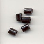 Cylindrical Bone Beads - Black