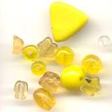 Assorted Glass Beads - Yellow