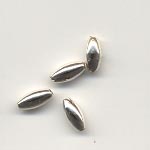 Pearl Oats - 4x8mm - Silver