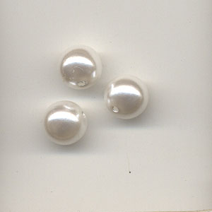 Round Pearls - 8mm - White