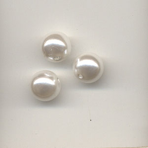 Round Pearls - 8mm - White