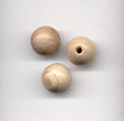 Wooden Beads, 10mm, Natural