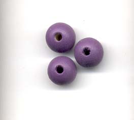 Wooden Beads, 10mm, Mauve