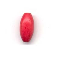 8x16mm Oval  Wooden bead - Red