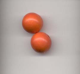 Wooden Beads, 12mm, Orange