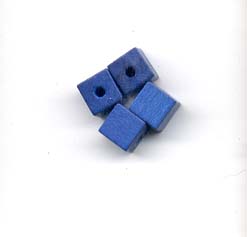6mm Square Beads - Royal