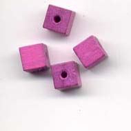 6mm Square Beads - Mauve