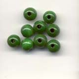 Wooden Beads, 6mm, Green