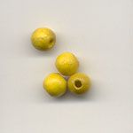 Wooden Beads, 6mm, Yellow