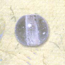 Large spherical glass bead - Crystal