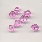 6mm glass bicone - Rose