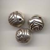 12mm Antique silver sphere